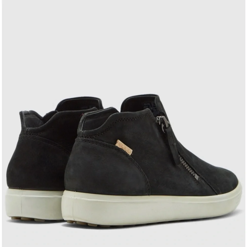 Ecco Soft Nubuck Leather Zip Ankle Boot - Picture 5 of 17